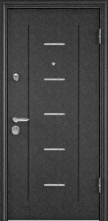 Фотография «Стальная бронированная дверь с порошковым покрытием серая №24»