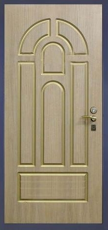 Фотография «Дверь наружная железная с порошковым покрытием синяя №88»