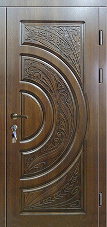 Фотография «Дверь для дачи железная МДФ винорит №2»