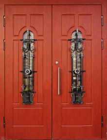 Фотография «Двухстворчатая стальная парадная дверь №204»