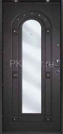 Фотография «Дверь с резьбой металлическая №18»