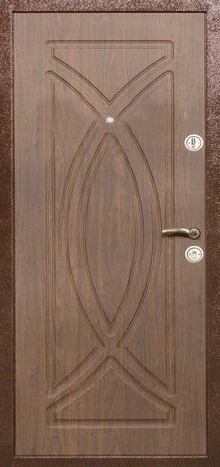 Фотография «Металлическая дверь для дачи с порошковым напылением медный антик №5»