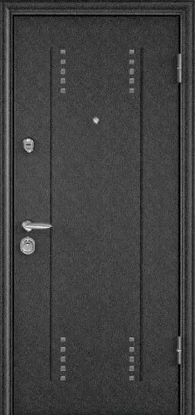 Фотография «Дверь бронированная железная с покрытием нитроэмалью серая №42»