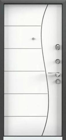 Фотография «Дверь бронированная металлическая с покрытием нитроэмалью серая №19»