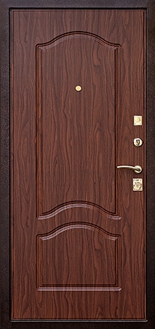Фотография «Входная железная дверь в квартиру с порошковым покрытием медный антик №3»