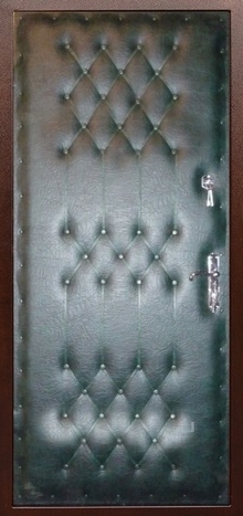 Фотография «Железная временная дверь с искусственной кожей №2»