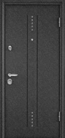 Фотография «Дверь бронированная железная с покрытием нитроэмалью серая №21»