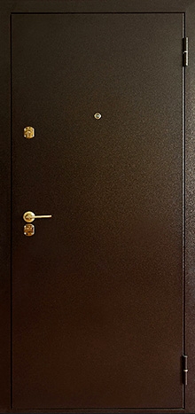 Фотография «Дверь с порошковым покрытием металлическая шумоизолирующая медный антик №21»