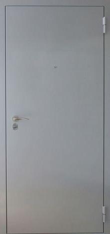 Фотография «Металлическая прочная дверь с порошковым покрытием серая №86»