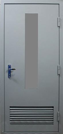 Фотография «Дверь в котельную стальная серая №3»