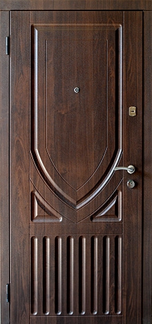 Фотография «Дверь железная массив дуба трехконтурная №22»