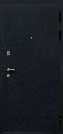 Фотография «Входная стальная дверь в квартиру с покрытием нитроэмалью черная №3»