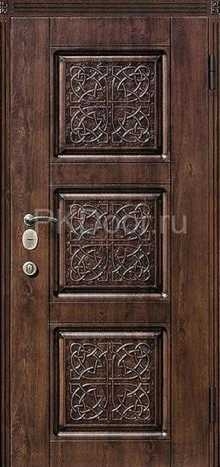 Фотография «Дверь с резьбой металлическая №20»
