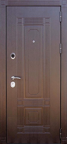 Фотография «Входная железная дверь в квартиру с отделкой МДФ шпон №4»