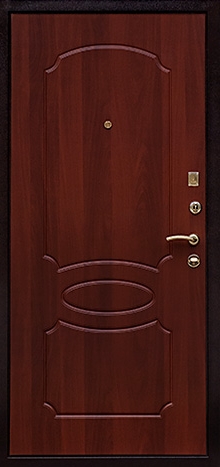 Фотография «Железная дверь трехконтурная с МДФ ПВХ покрытием №20»