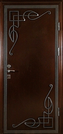 Фотография «Бронированная дверь металлическая кованная с порошковым напылением №6»