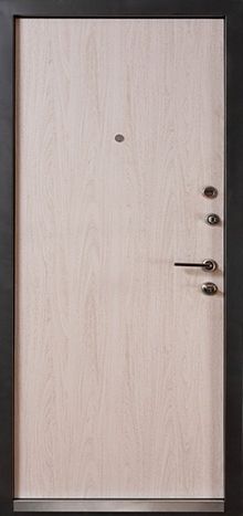 Фотография «Металлическая входная дверь в квартиру с МДФ ПВХ белая №2»
