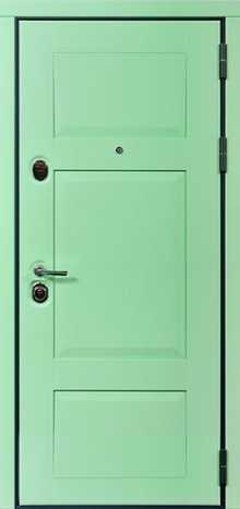 Фотография «Оригинальная стальная дверь МДФ зеленая №14»