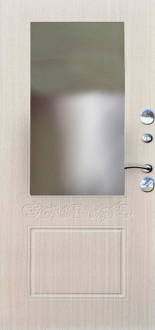 Фотография «Металлическая дверь для коттеджа с зеркалом №1»