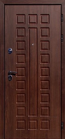 Фотография «Железная дверь трехконтурная с МДФ шпон №1»