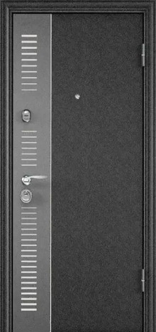 Фотография «Бронированная дверь железная с покрытием нитроэмалью серая №12»