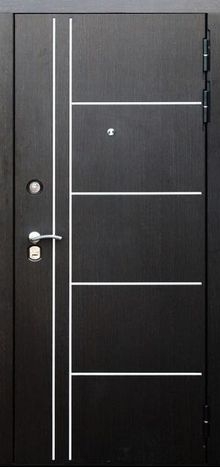 Фотография «Дверь офисная железная МДФ черная №113»