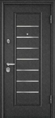 Фотография «Дверь бронированная стальная с покрытием нитроэмалью серая №18»