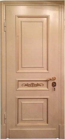 Фотография «Дверь МДФ железная коричневая №95»
