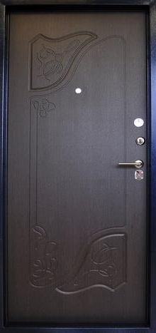 Фотография «Стальная дверь для дачи с ковкой синяя №5»