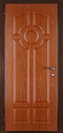 Фотография «Стальная входная дверь в квартиру с отделкой МДФ шпон №5»