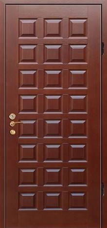 Фотография «Стальная дверь для загородного дома с отделкой МДФ шпон №25»