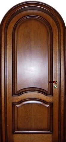 Фотография «Арочная железная дверь для коттеджа с порошковым покрытием № 4»