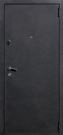 Фотография «Одностворчатая стальная дверь с порошковым напылением серая №40»