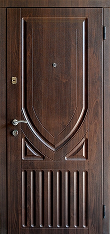 Фотография «Дверь железная массив дуба трехконтурная №22»