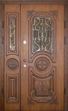 Фотография «Дверь полуторная парадная металлическая №54»