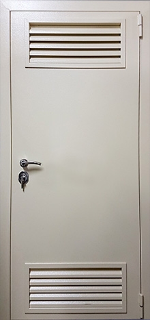 Фотография «Дверь в котельную белая стальная №5»