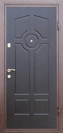 Фотография «Металлическая дверь МДФ серая №35»