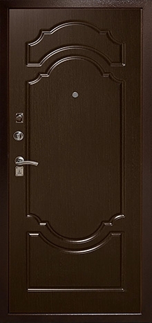 Фотография «Трехконтурная металлическая дверь с МДФ покрытием №17»