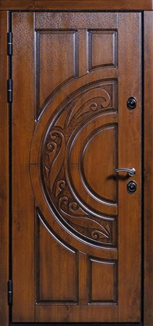 Фотография «Железная дверь для дачи МДФ винорит коричневая №5»