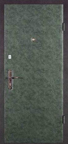 Фотография «Металлическая дверь с искусственной кожей зеленая №11»