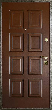 Фотография «Стальная дверь трехконтурная с МДФ ПВХ покрытием №19»