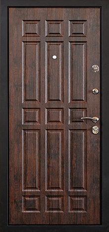 Фотография «Дверь стальная с порошковым покрытием трехконтурная №9»