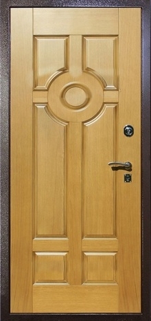 Фотография «Внешняя железная дверь с покрытием нитроэмалью синяя №3»
